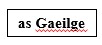 Irish language link