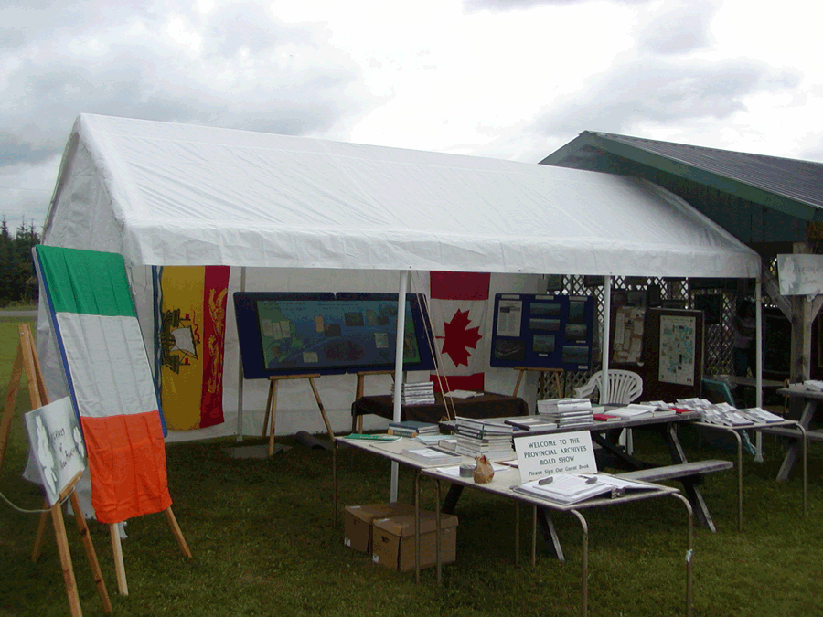 Provincial Archives booth at Annual Johnville Picnic