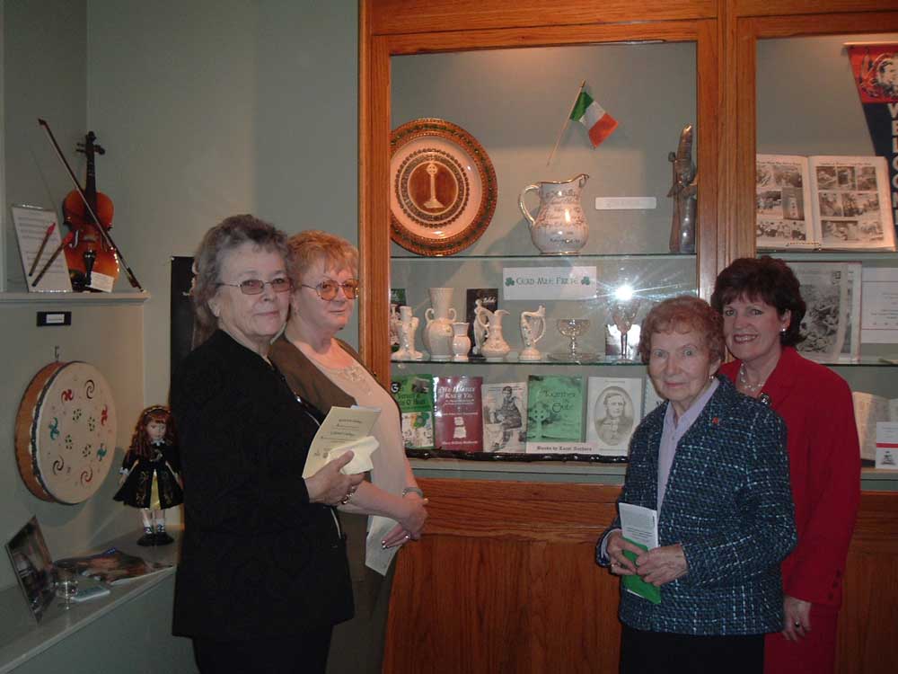 Eva with ICCANB members Mary May, Donna Blanchard and Helena Hook at the Saint John Arts Centre